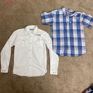 2 Columbia button down shirts - size Youth Large